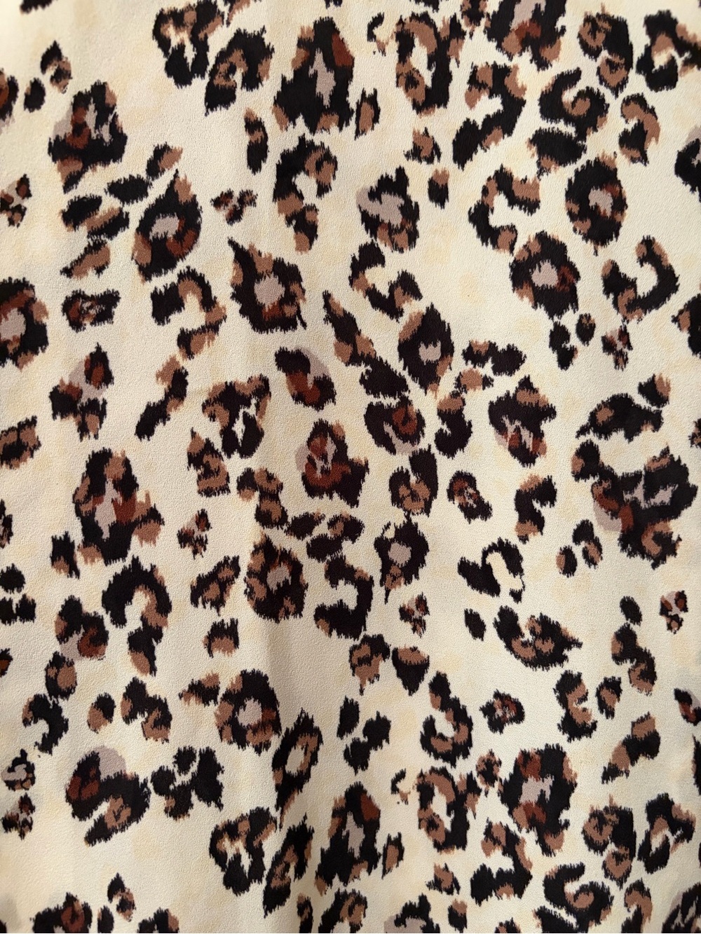 Maurices Cream Leopard Print Dolman Tunic - Picture 3 of 6